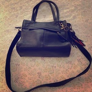 The Sak Black Almeda Mini Satchel